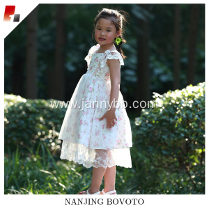 High Quality Baby floral Puffy Long Dress